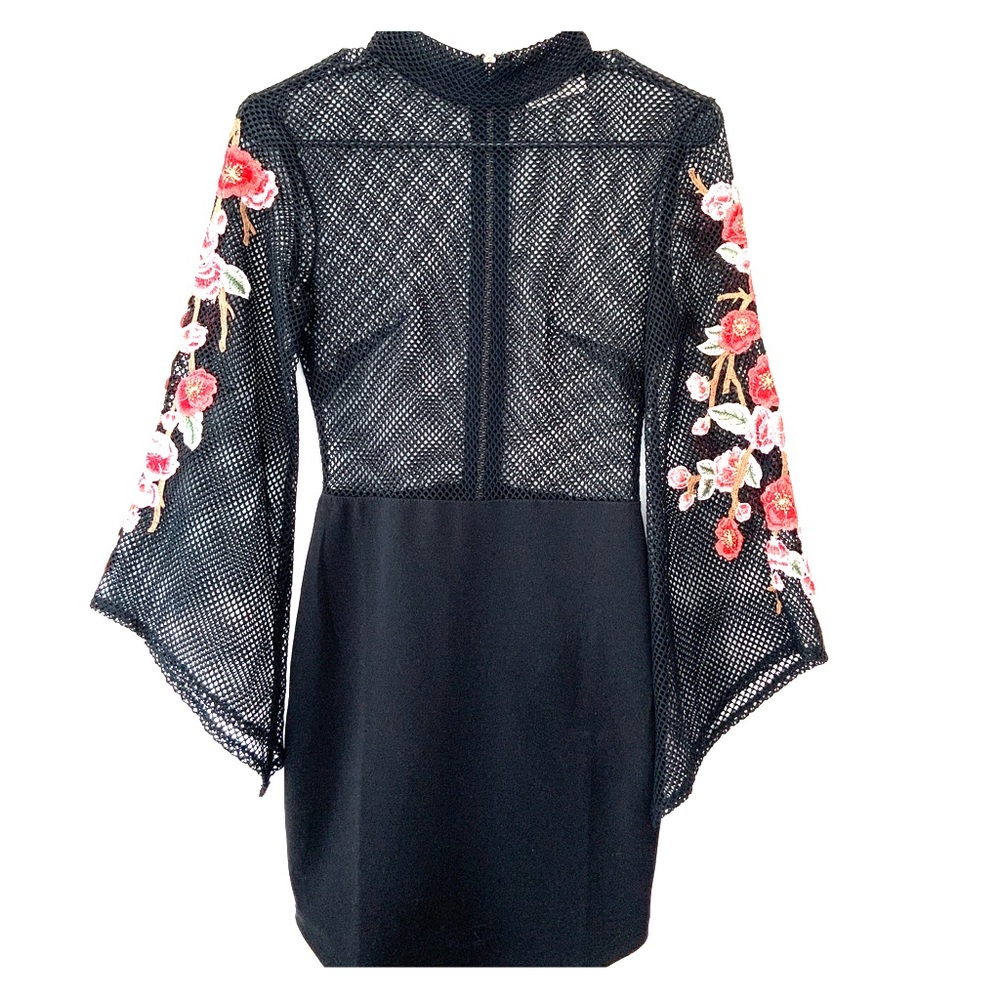 LF MESH ROSE DRESS
